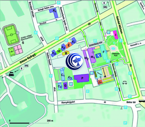 Dunaújvárosi Egyetem Campus térképe