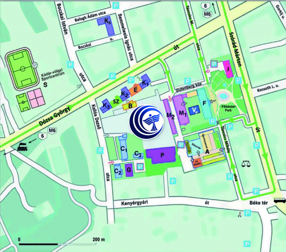 Dunaújvárosi Egyetem Campus térképe Dunaújvárosi Egyetem Campus térképe